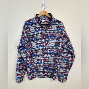 COLUMBIA VINTAGE 90s Southwestern Zip Fleece Sweater USA